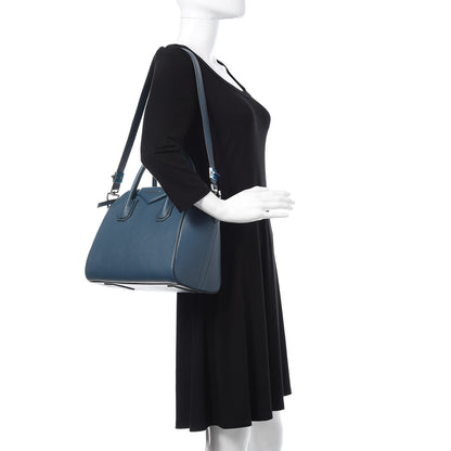 Givenchy Sugar Goatskin Small Antigona Oil Blue 2 of 10