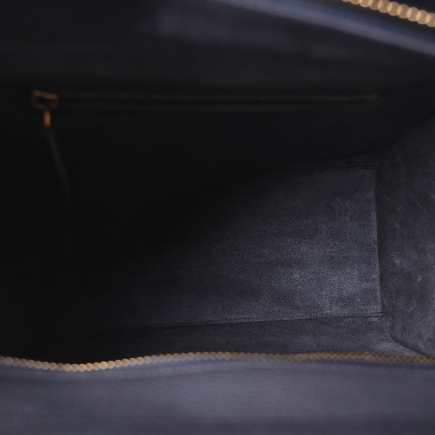 Drummed Calfskin Micro Luggage Black