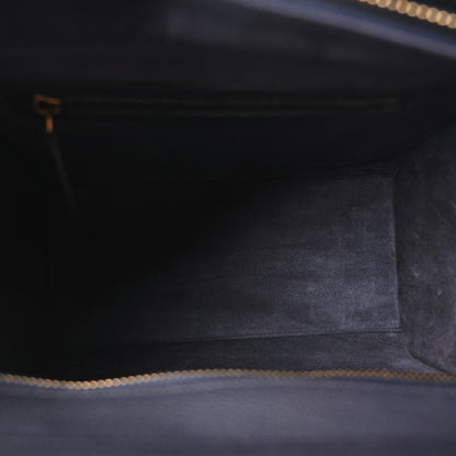 Celine Drummed Calfskin Micro Luggage Black 5 of 10
