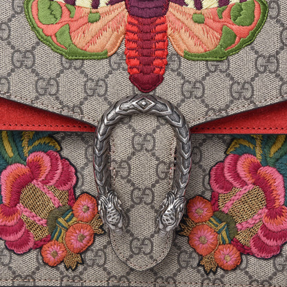Gucci GG Supreme Monogram Embroidered Medium Dionysus Shoulder Bag Beige Hibiscus 12 of 12