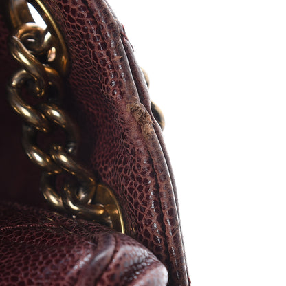 Chanel Crumpled Grained Calfskin Quilted Maxi Shiva Flap Bordeaux 13 of 13