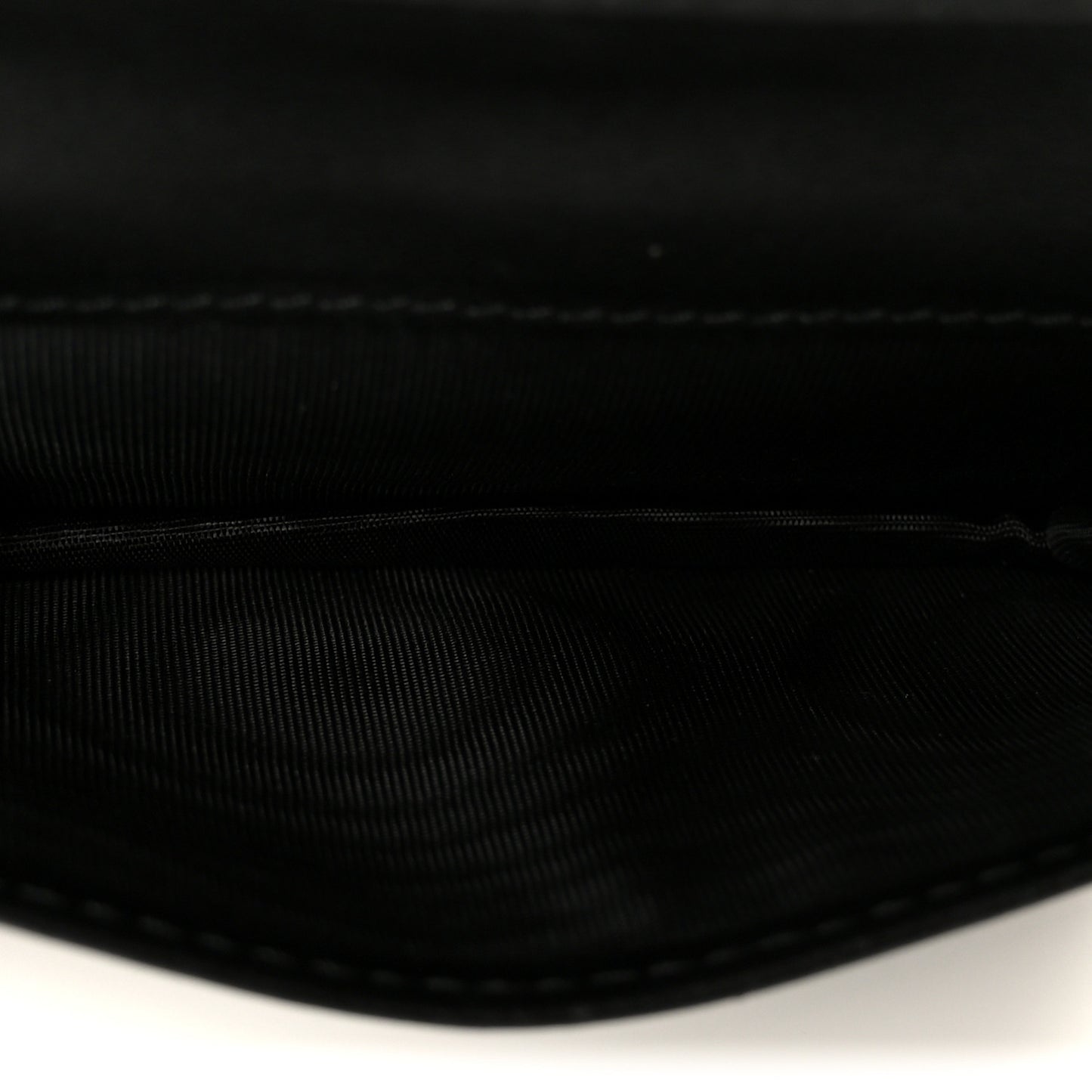 Patent Cannage Small Lady Dior Flap Card Holder Black