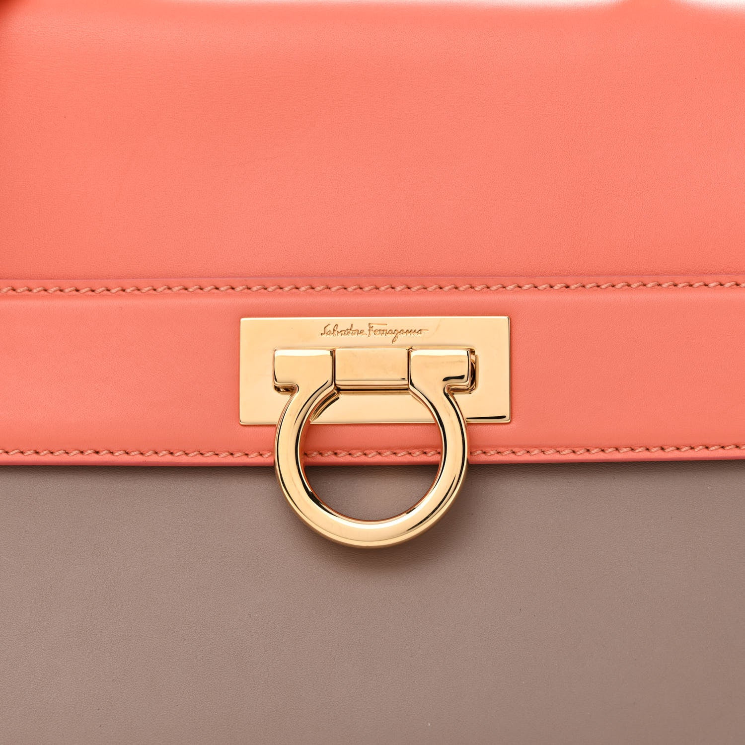Salvatore Ferragamo Calfskin Sofia Shoulder Bag Multicolor 8 of 14
