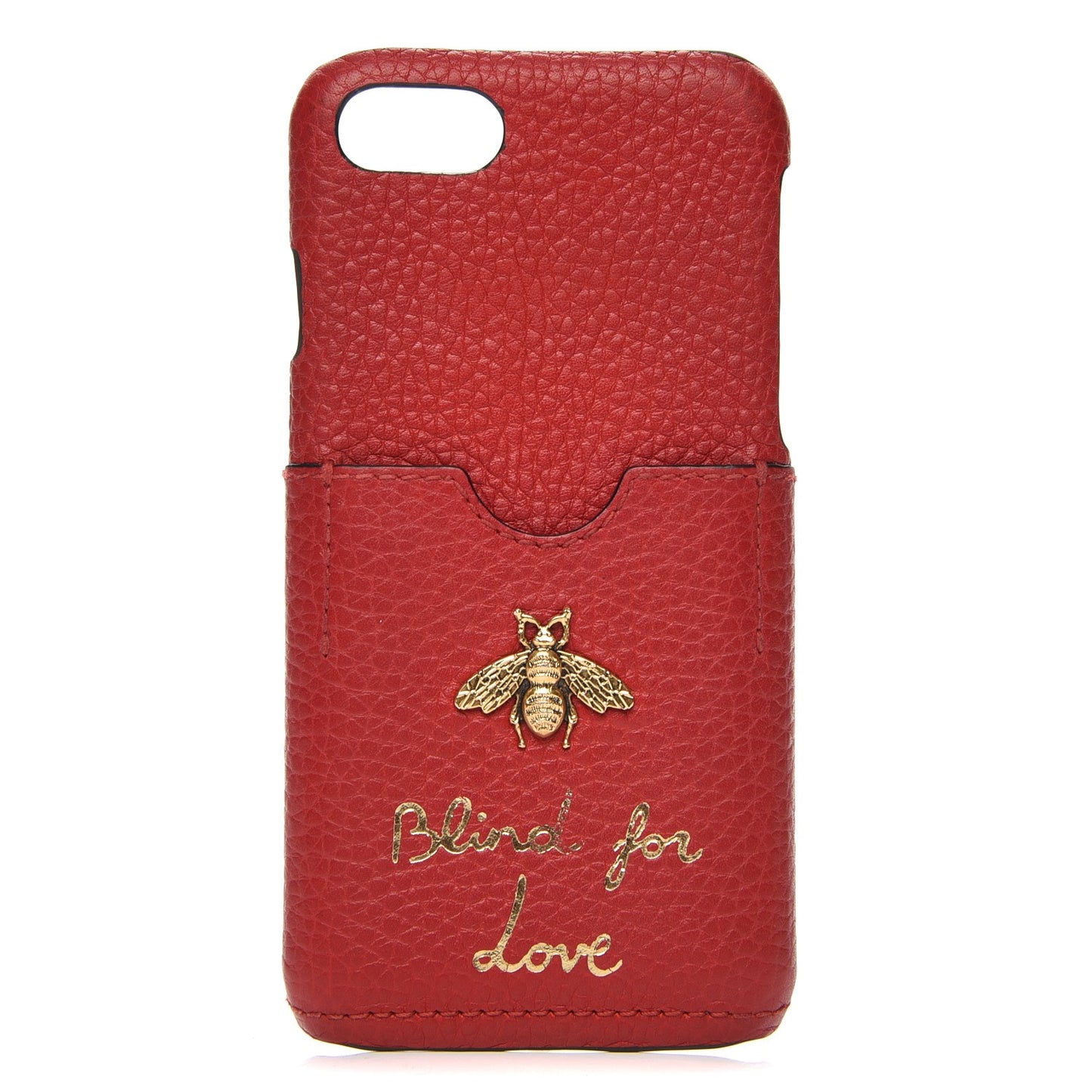 Calfskin Blind For Love iPhone 7 Case Hibiscus Red