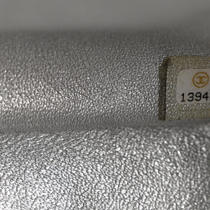 Chanel Metallic Lambskin Quilted Jumbo Single Flap Silver 7 of 10