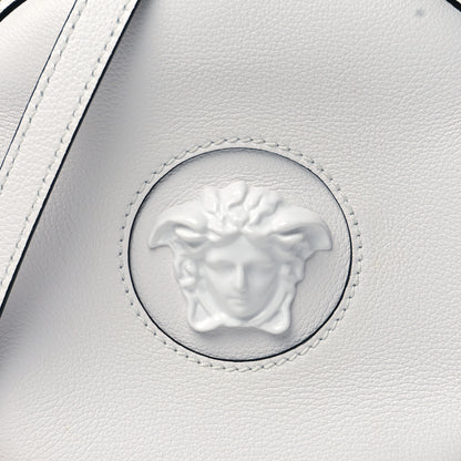 Versace Calfskin La Medusa Round Camera Bag White 7 of 9
