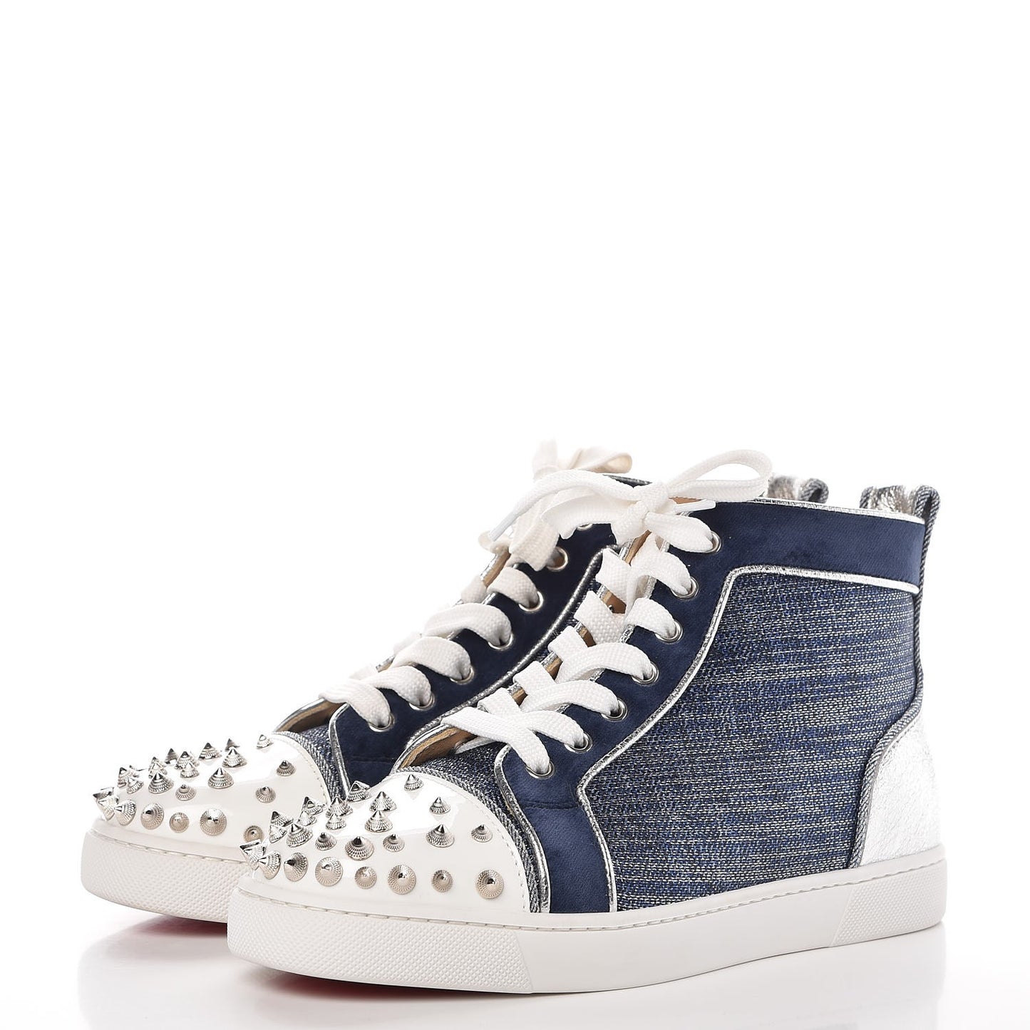 Lame Lou Spikes Flat Sneakers 37 Blue