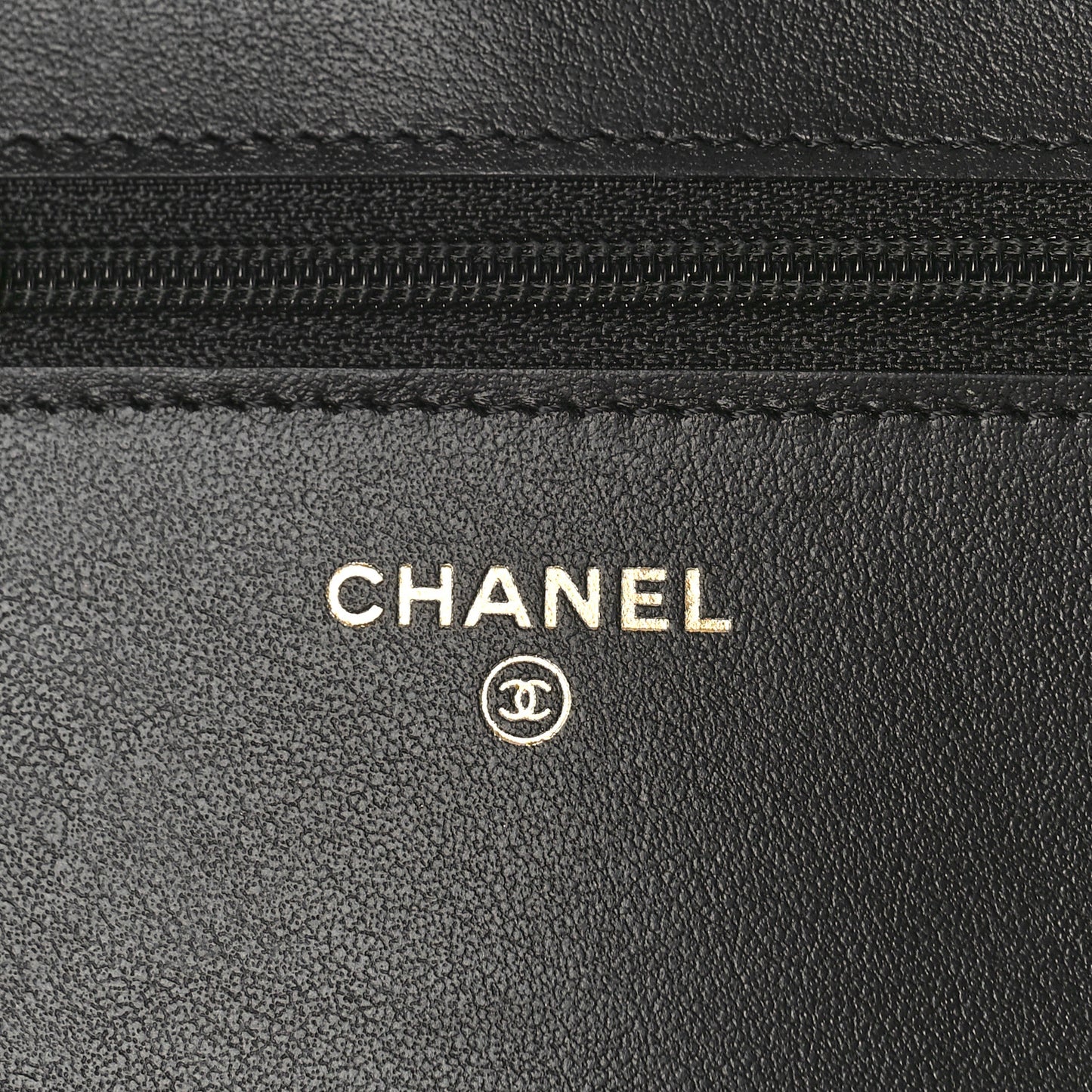Caviar Quilted Vintage Mademoiselle Wallet On Chain WOC Black