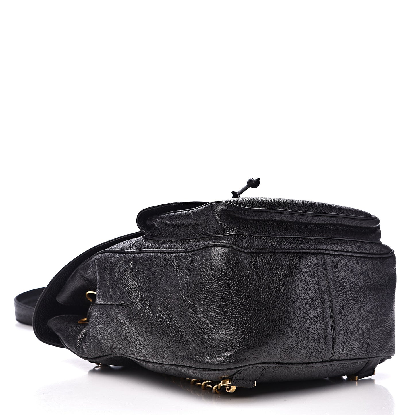 Caviar Drawstring Backpack Black