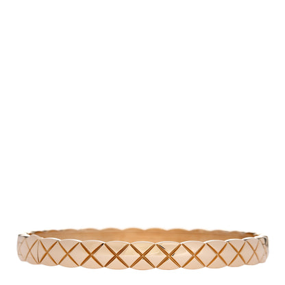 Chanel 18K Yellow Gold Coco Crush Bangle Bracelet M 1 of 3