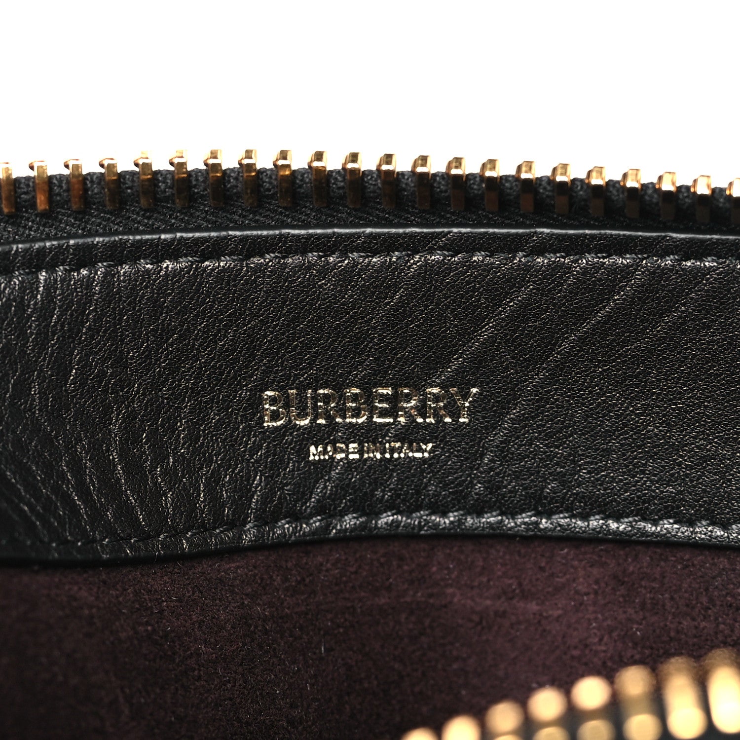 Burberry Grainy Calfskin Medium Knight Bag Black 5 of 8