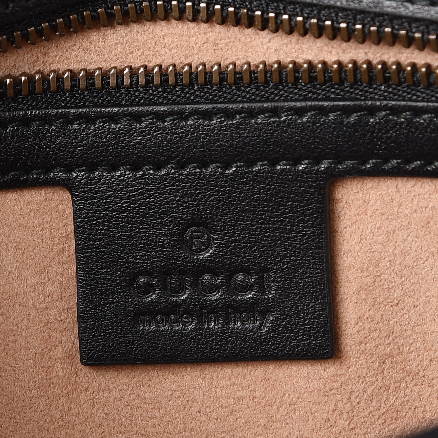 Gucci Calfskin Matelasse Small GG Marmont Shoulder Bag Black 7 of 9