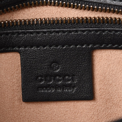 Gucci Calfskin Matelasse Small GG Marmont Shoulder Bag Black 7 of 9