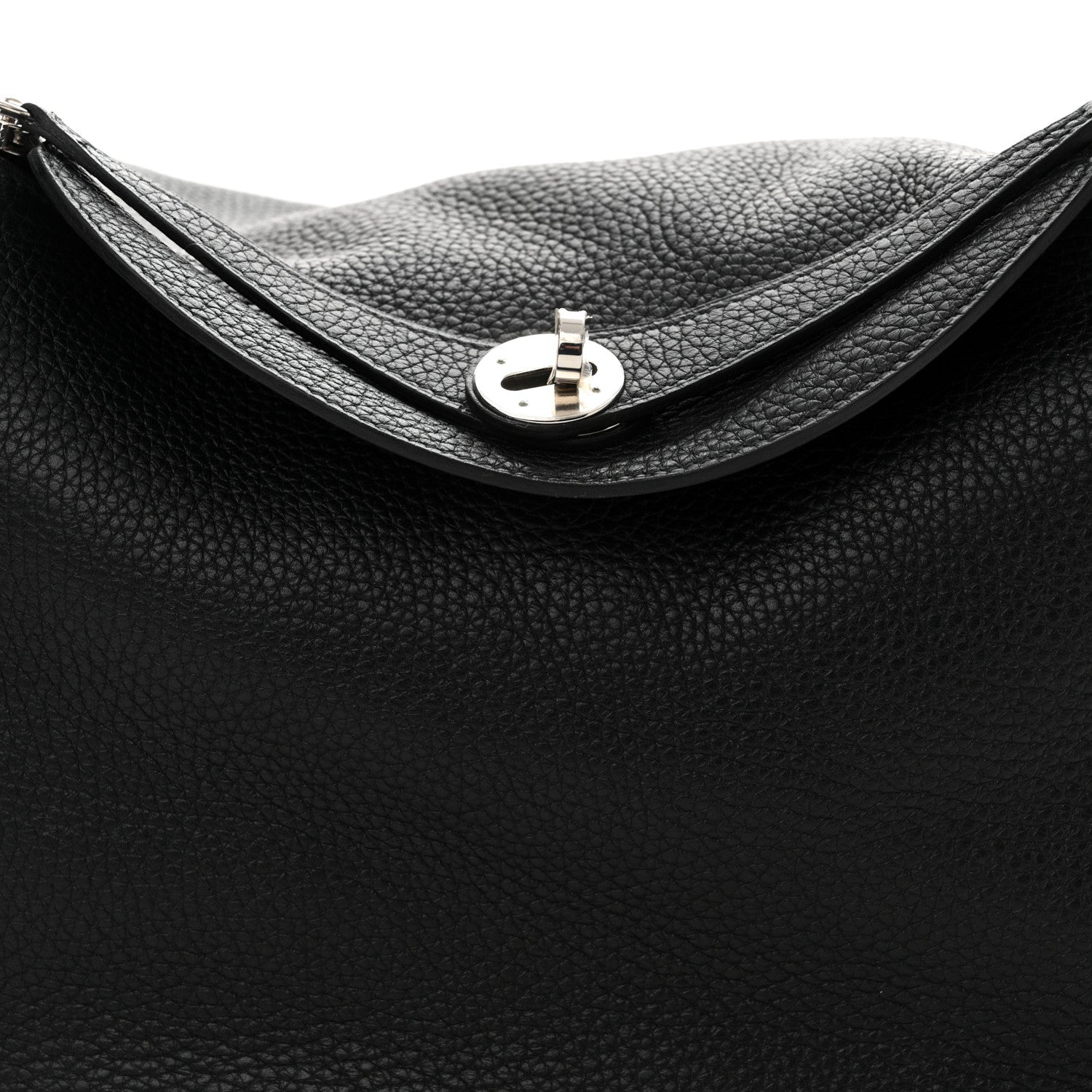 Hermes Taurillon Clemence Lindy 30 Black 8 of 11
