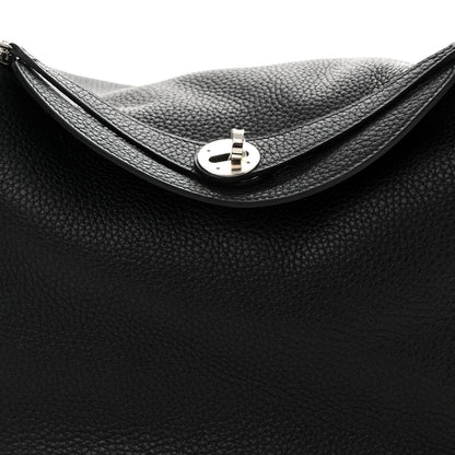 Hermes Taurillon Clemence Lindy 30 Black 8 of 11