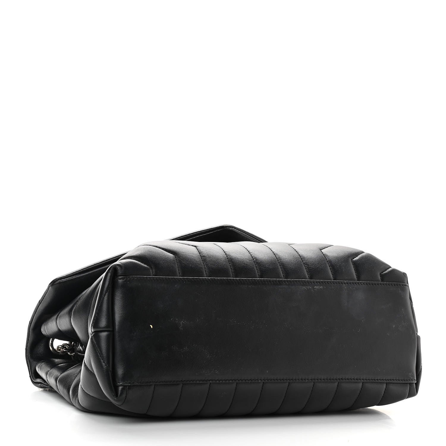 Saint Laurent Calfskin Y Quilted Monogram Medium Loulou Chain Satchel Black 4 of 14