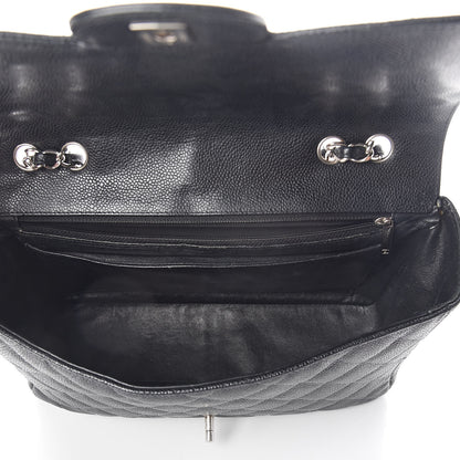 Chanel Caviar Quilted Jumbo Single Flap Black 5 of 20
