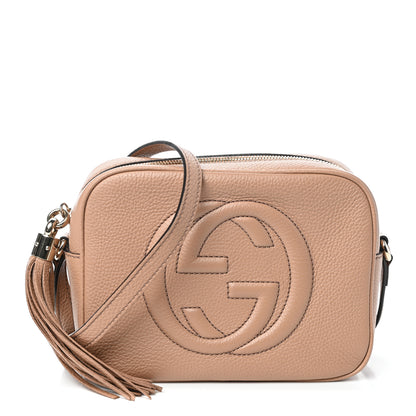 Gucci Pebbled Calfskin Small Soho Disco Bag Camelia 1 of 9