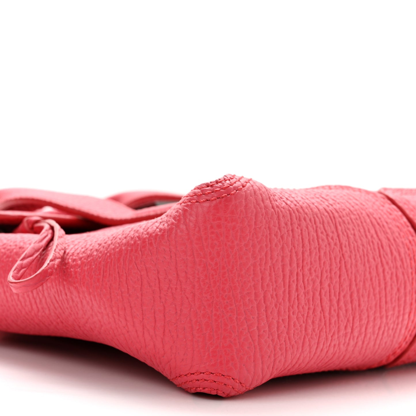 Textured Calfskin Mini Pashli Satchel Bright Fuchsia