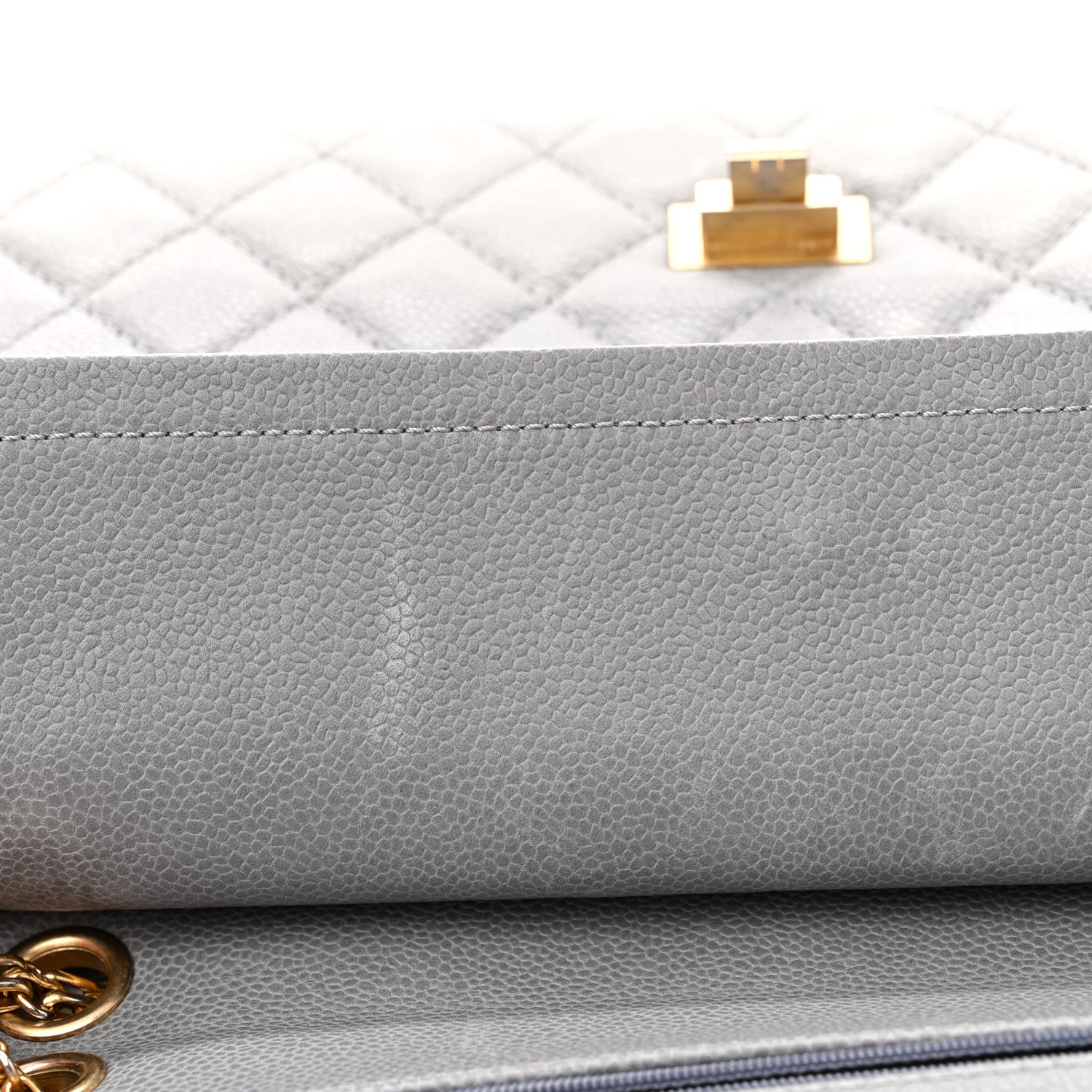 Chanel Caviar Quilted 2.55 Reissue 226 Flap Light Grey 11 of 14
