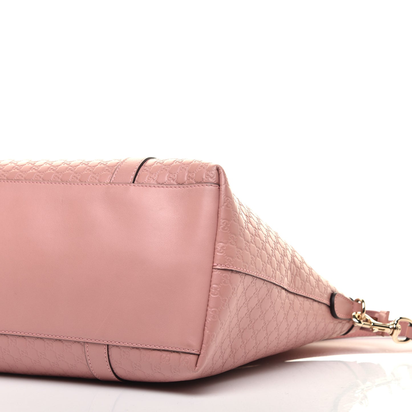 Soft Microguccissima Medium Zippered Satchel Soft Pink