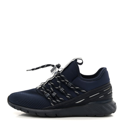 Louis Vuitton Neoprene Mesh Rubber Fastlane Low Sneakers 37 Marine 1 of 11