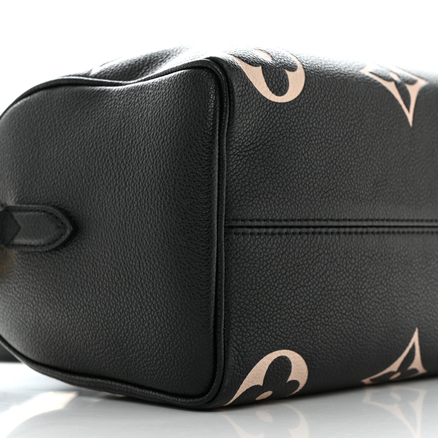 Empreinte Monogram Giant Speedy Bandouliere 25 Black Beige