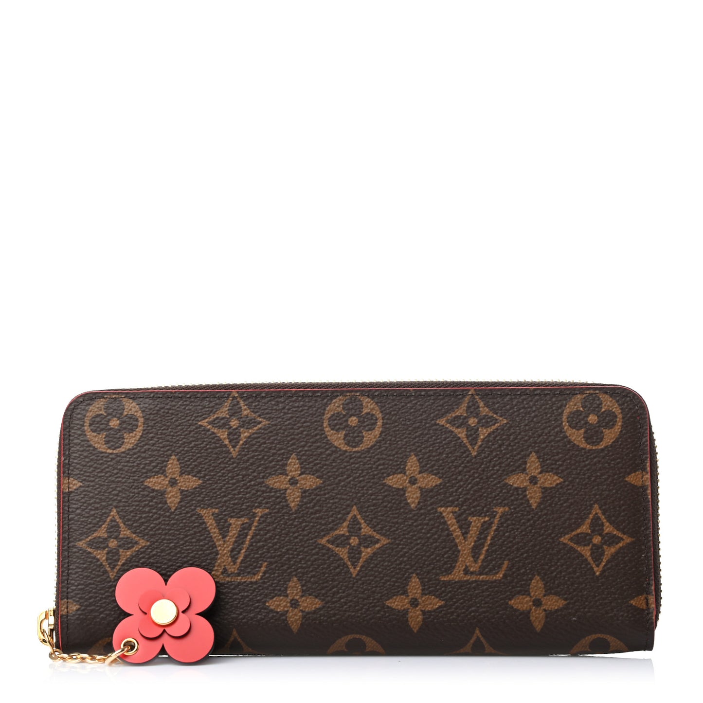 Monogram Blooming Flowers Clemence Wallet Coquelicot