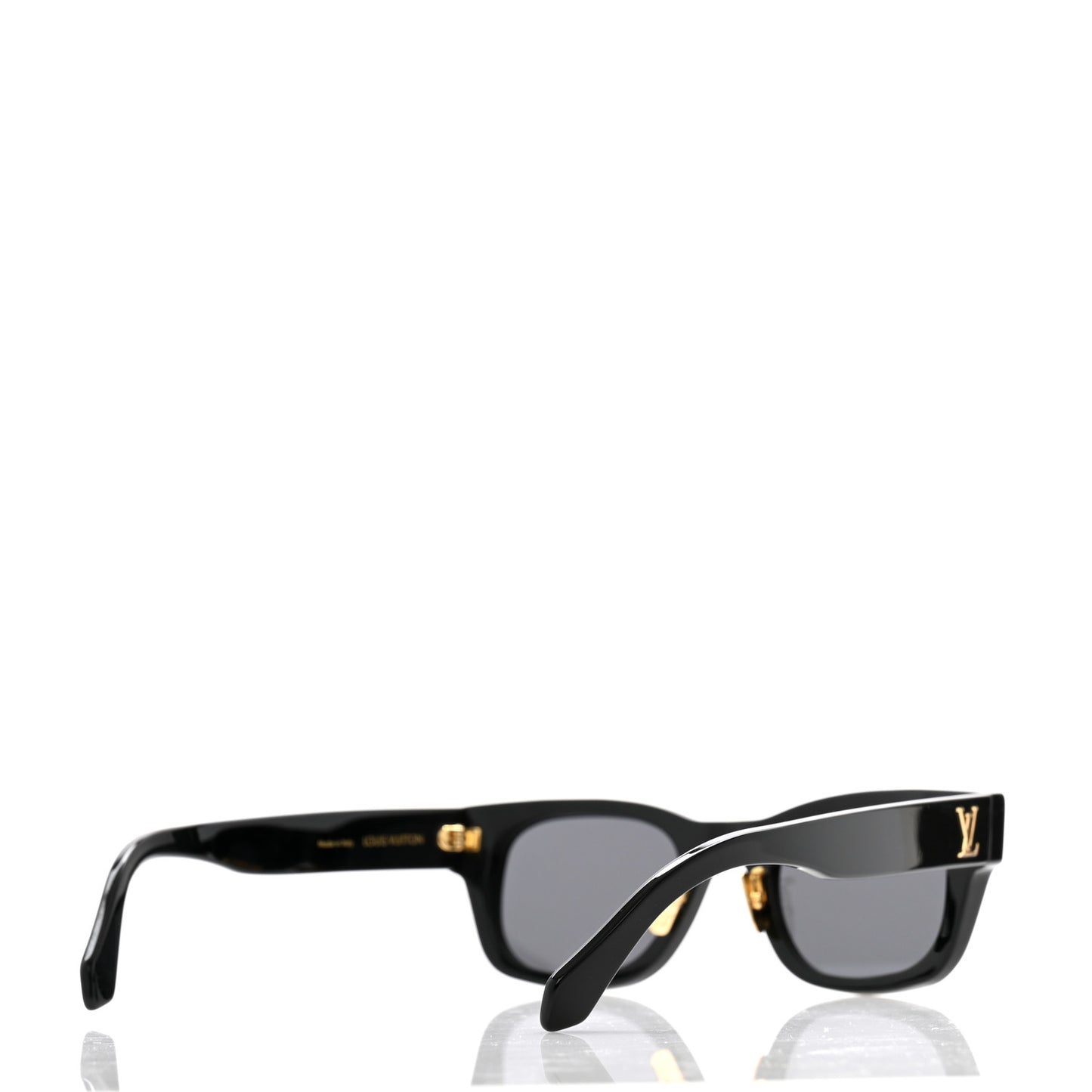 Acetate LV Confidence Square Round Sunglasses Z2126U Black