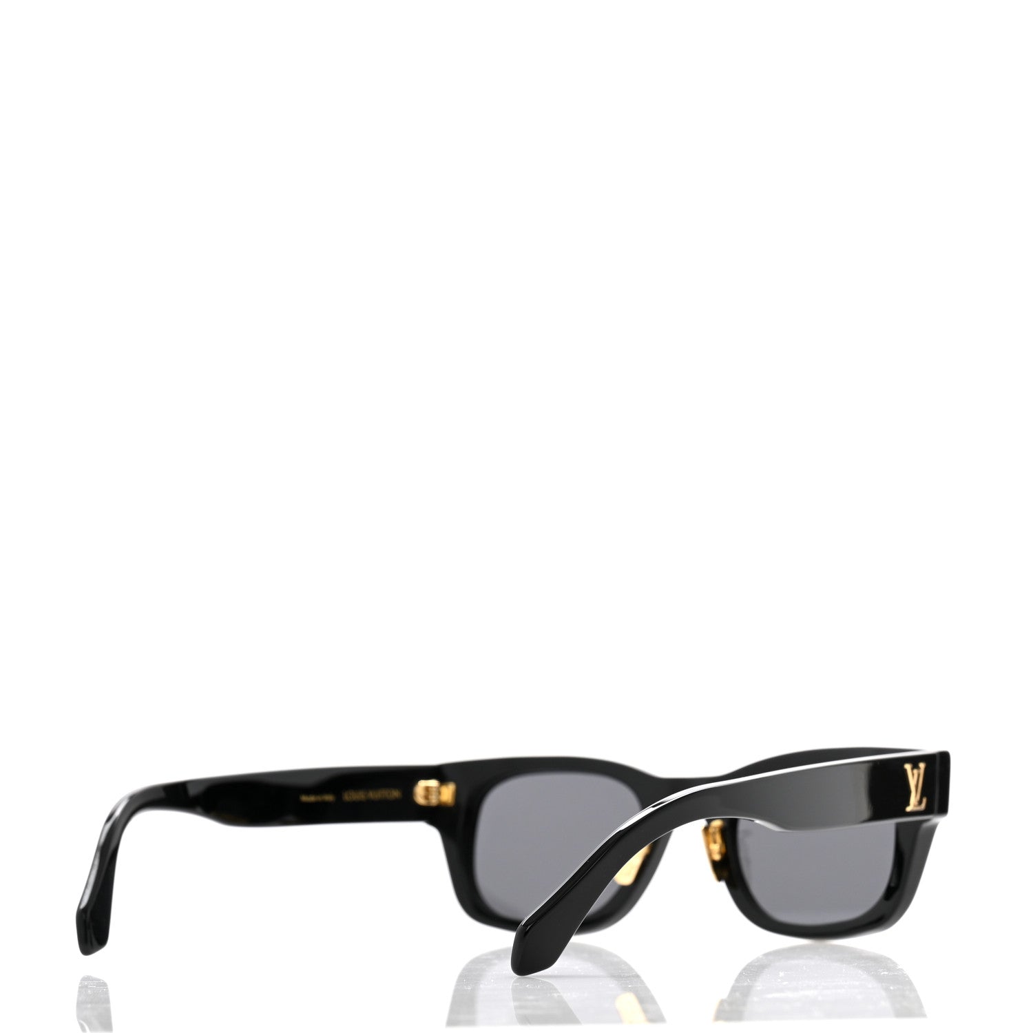 Louis Vuitton Acetate LV Confidence Square Round Sunglasses Z2126U Black 4 of 7