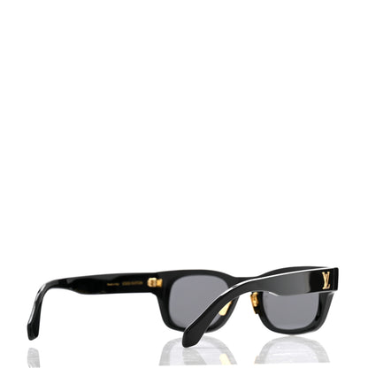 Louis Vuitton Acetate LV Confidence Square Round Sunglasses Z2126U Black 4 of 7
