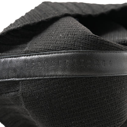 Hermes Knit Calfskin Fontaine 60 Boots 39.5 Black 7 of 9