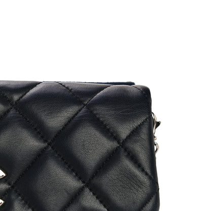Chanel Lambskin Quilted Daily Zippy Crossbody Navy 12 of 17