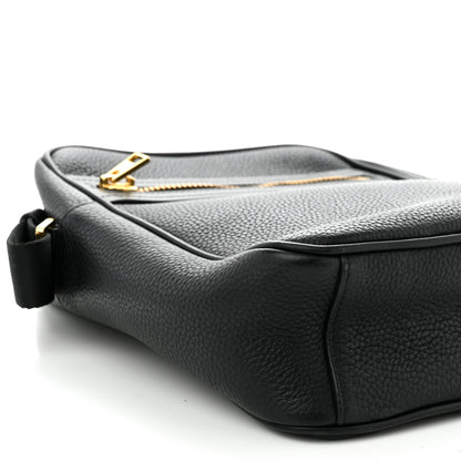Tom Ford Grained Calfskin Small Buckley Messenger Black 8 of 9