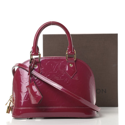 Louis Vuitton Vernis Alma BB Magenta 12 of 12