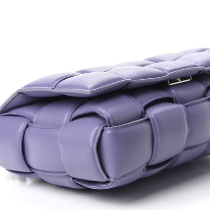 Bottega Veneta Lambskin Maxi Intreccio Padded Chain Cassette Crossbody Bag Lavender 6 of 9