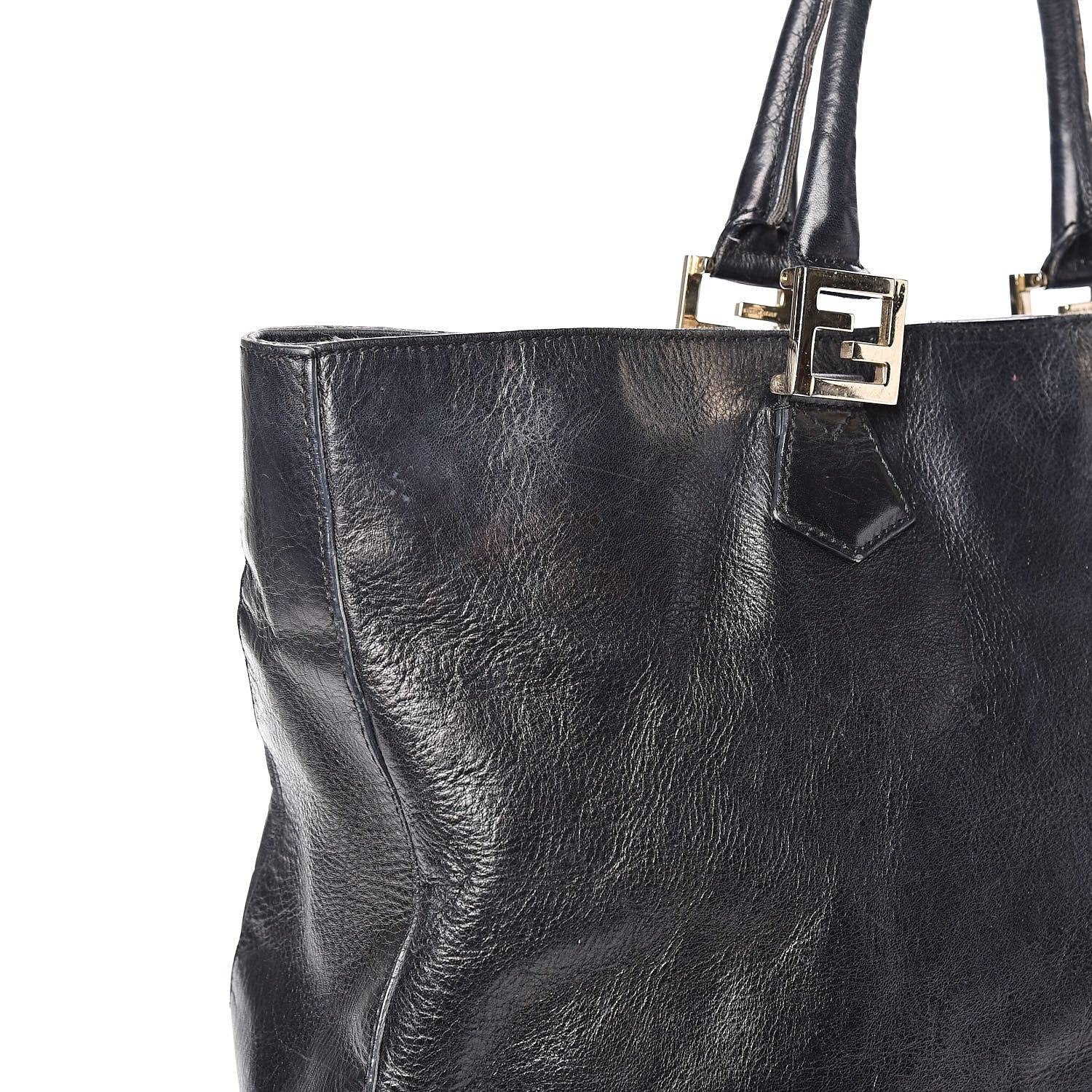 Fendi Vitello Acqua Large Twins Tote Black 23 of 24