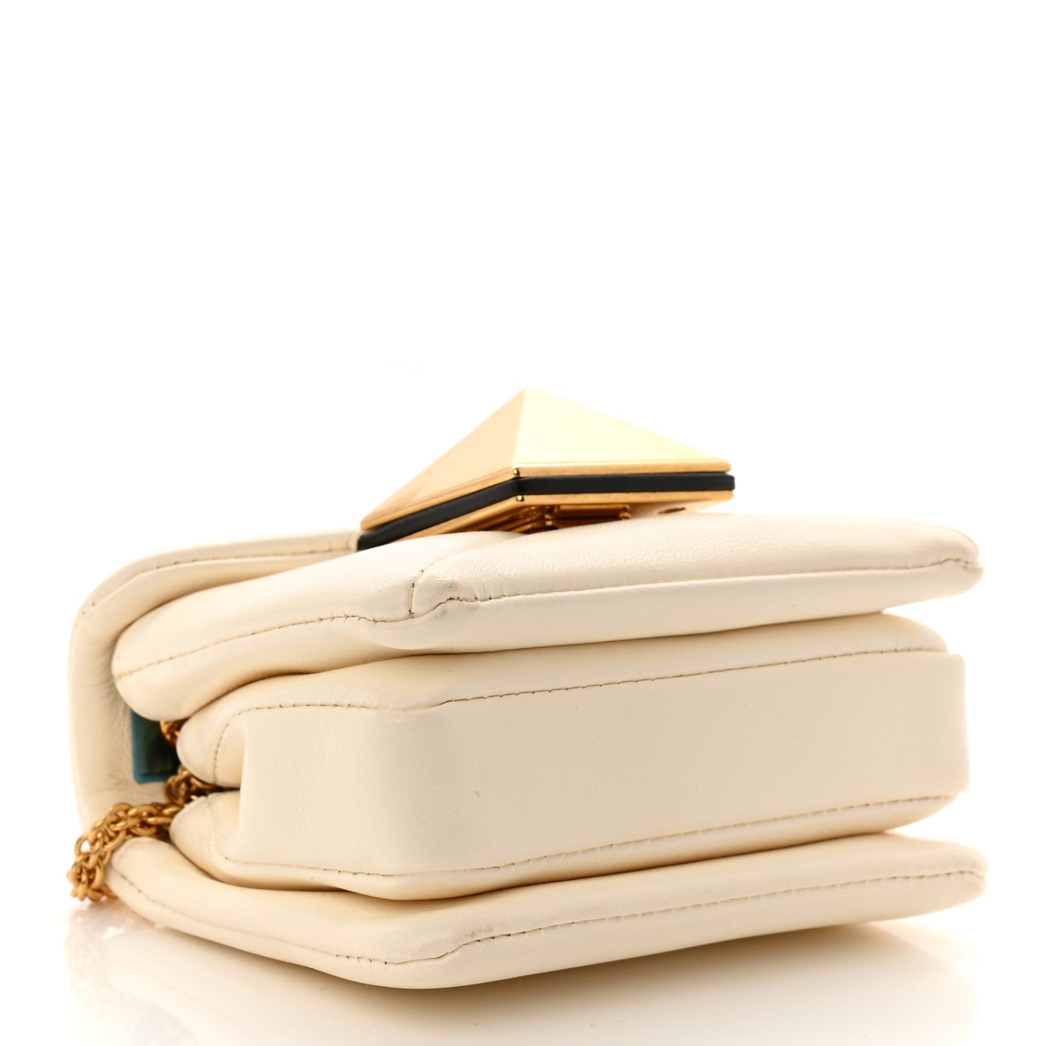 Valentino Garavani Nappa Micro One Stud Chain Bag Ivory 4 of 10