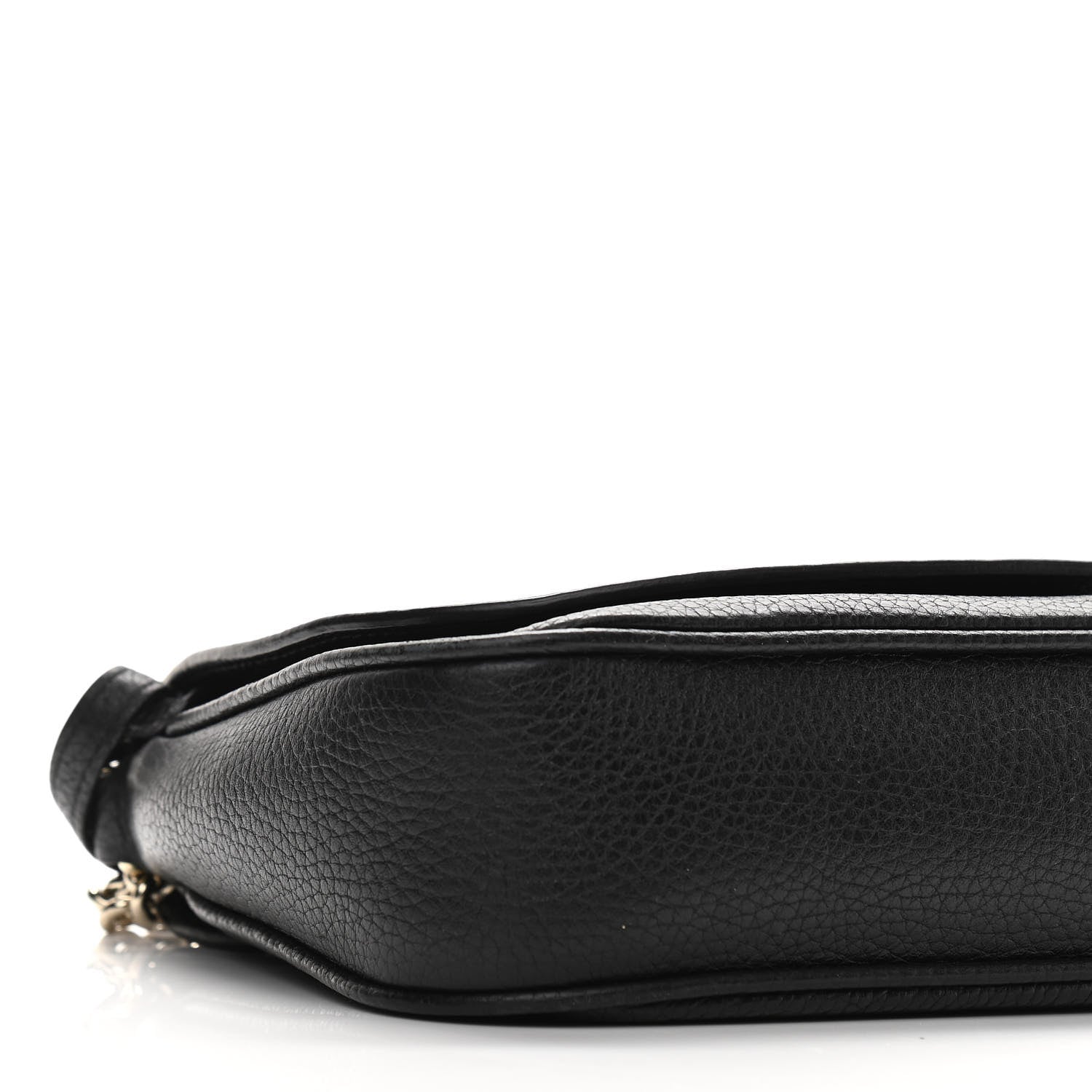 Gucci Pebbled Calfskin Medium Soho Flap Crossbody Black 9 of 10