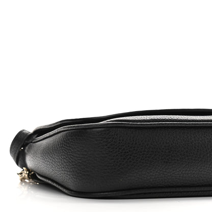 Gucci Pebbled Calfskin Medium Soho Flap Crossbody Black 9 of 10