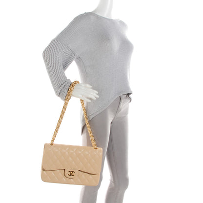 Chanel Caviar Quilted Jumbo Double Flap Beige Clair 2 of 8