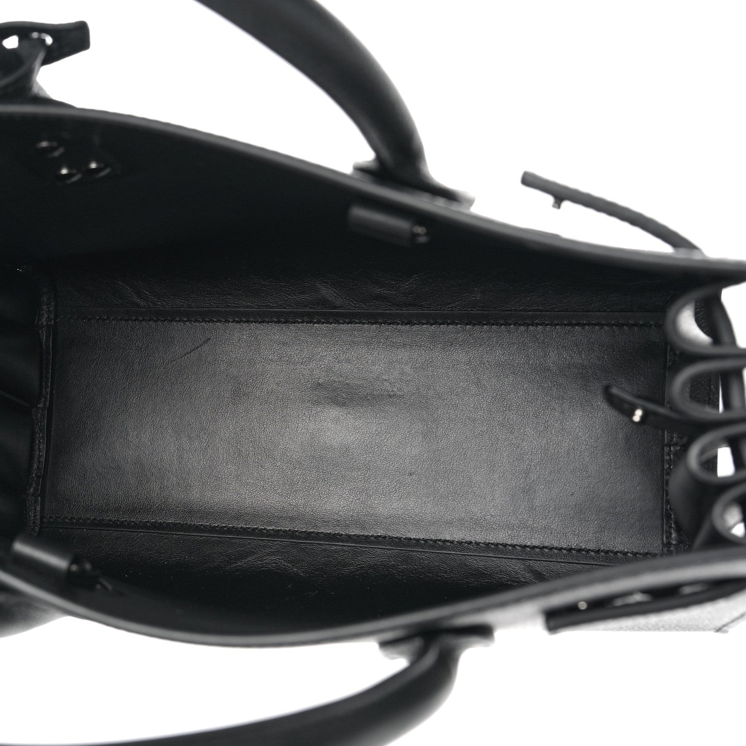 Saint Laurent Grained Calfskin Baby Sac De Jour Black 6 of 9