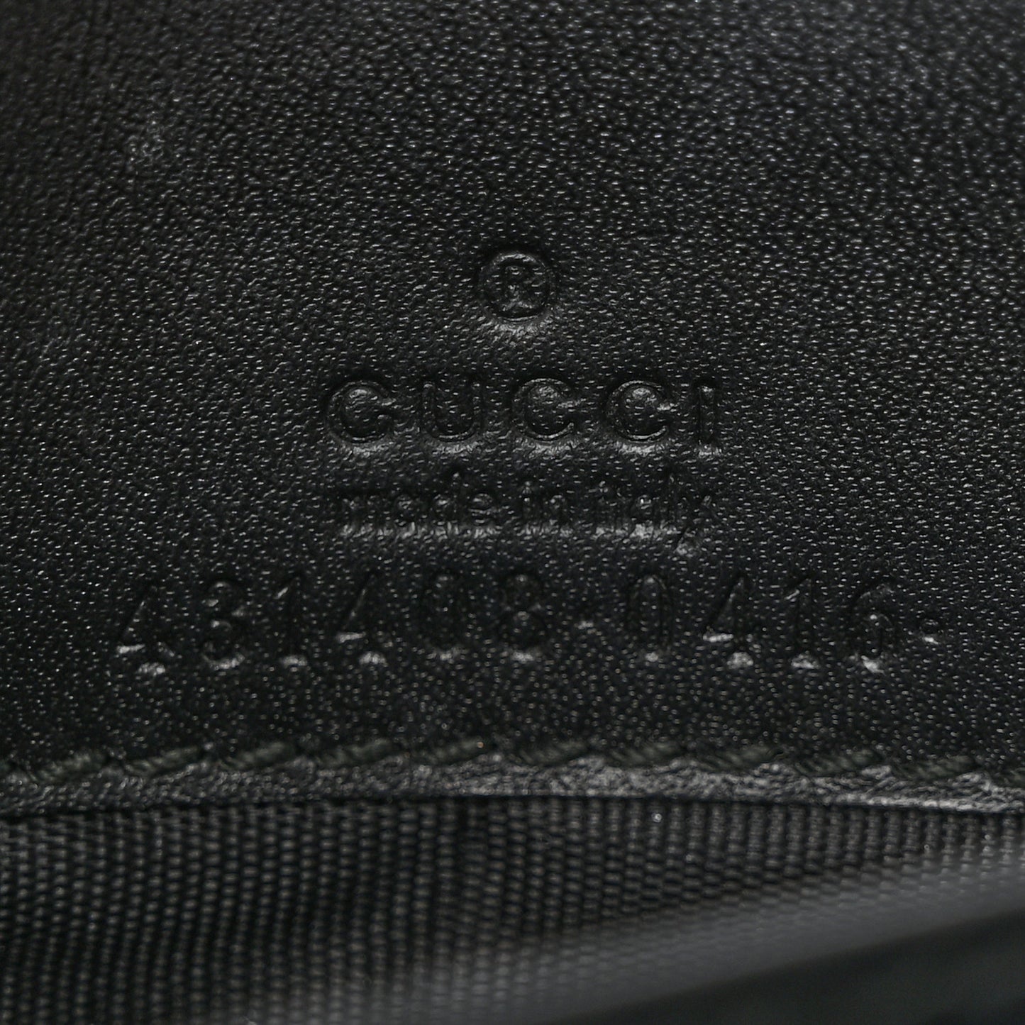 Guccissima Signature Bowy Chain Wallet Black