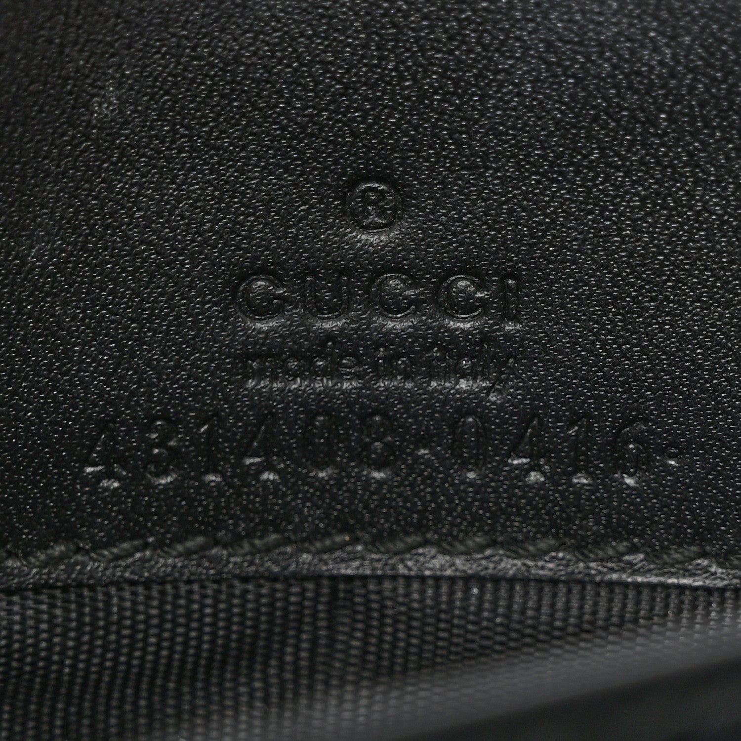Gucci Guccissima Signature Bowy Chain Wallet Black 7 of 16