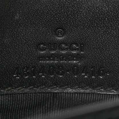 Gucci Guccissima Signature Bowy Chain Wallet Black 7 of 16