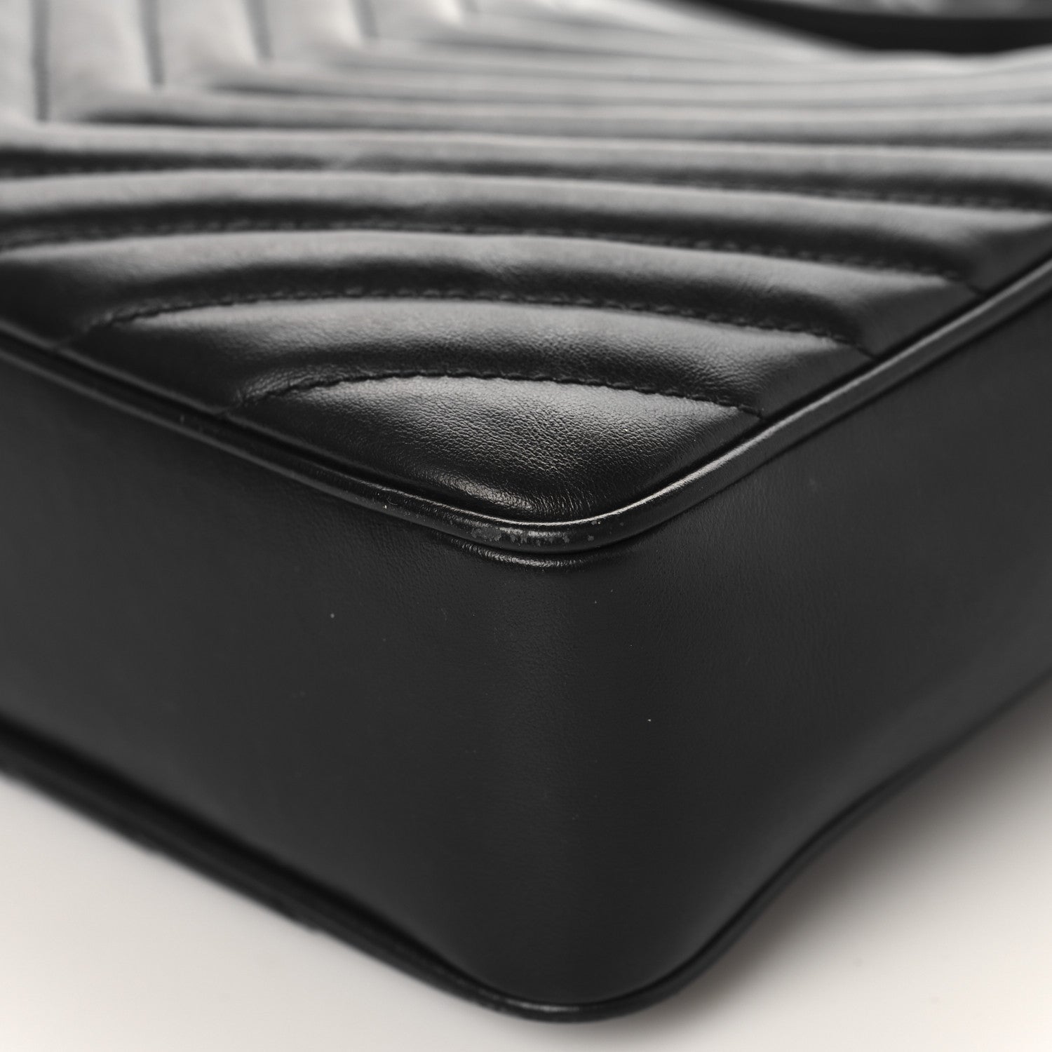 Saint Laurent Calfskin Matelasse Monogram Lou Camera Bag Black 12 of 13