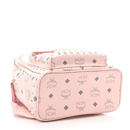 MCM Visetos Outline Stud Mini Stark Backpack Soft Pink 3 of 8
