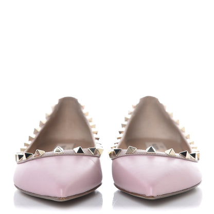 Valentino Garavani Calfskin Nappa Rockstud Ballerina Flats 35 Cipria Poudre 2 of 9