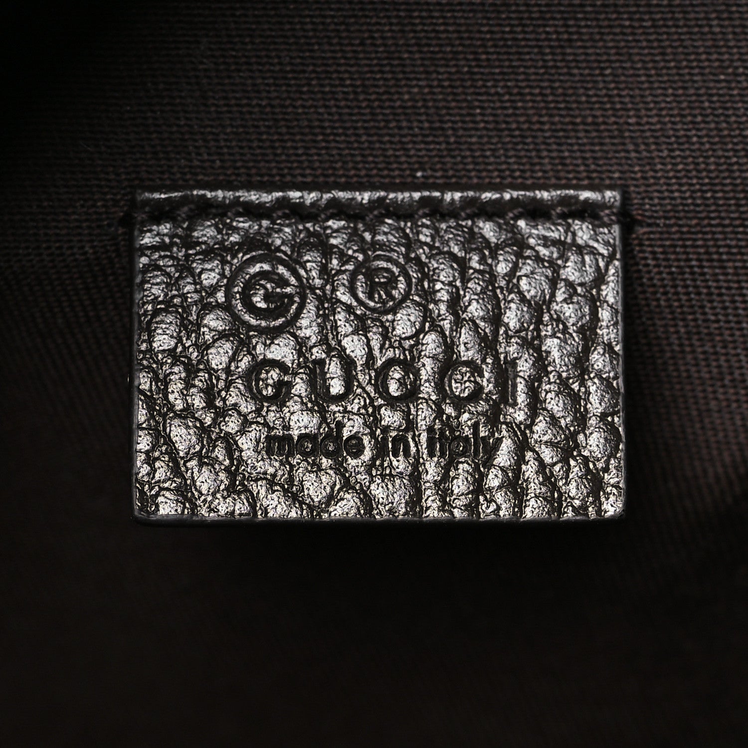 Gucci Monogram Dollar Calfskin O Drawstring Backpack Beige Ebony Testa di Moro Dark Chocolate 6 of 10