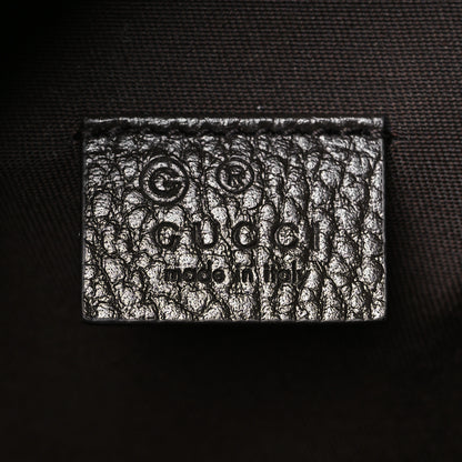 Gucci Monogram Dollar Calfskin O Drawstring Backpack Beige Ebony Testa di Moro Dark Chocolate 6 of 10